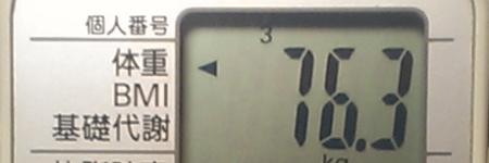 �̏d76.3kg